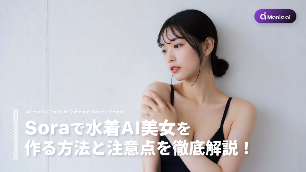 【プロンプト付き】Sora 2で水着AI美女を作る方法と注意点を徹底解説！