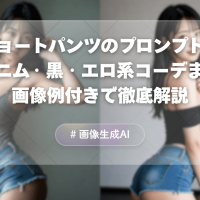【コピペOK】ショートパンツの呪文(プロンプト)まとめ！デニム・黒・エロ系コーデまで徹底解説【Stable Diffusion】
