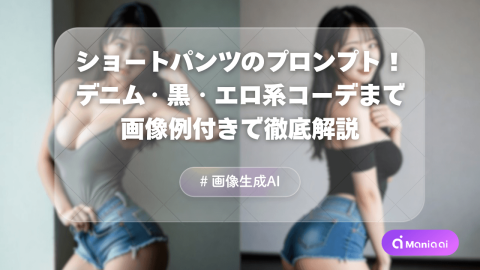 【コピペOK】ショートパンツの呪文(プロンプト)まとめ！デニム・黒・エロ系コーデまで徹底解説【Stable Diffusion】